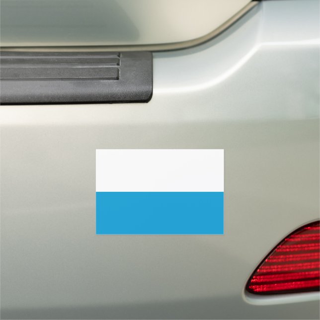 Bavarian flag car magnet (In Situ)
