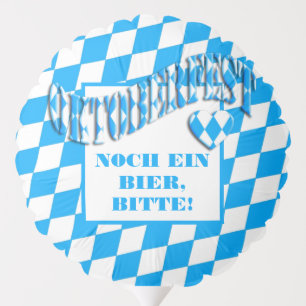 Bavarian Flag Colors Bayern Funny Oktoberfest Balloon
