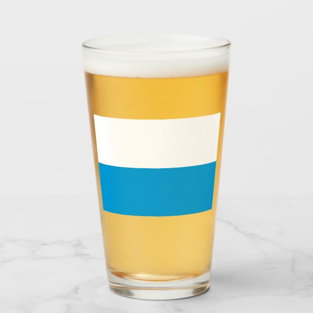 Bavarian Flag Glass (Front Filled)