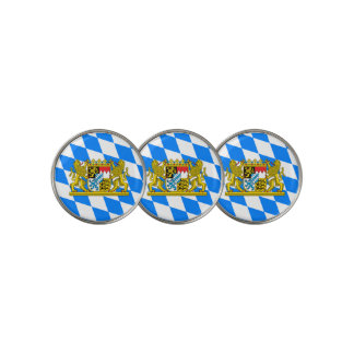 Bavarian flag golf ball marker