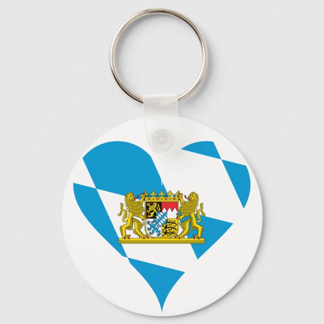 Bavarian flag keychain (Front)