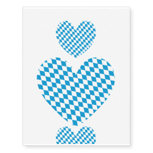Bavarian Flag   Oktoberfest Temporary Tattoos