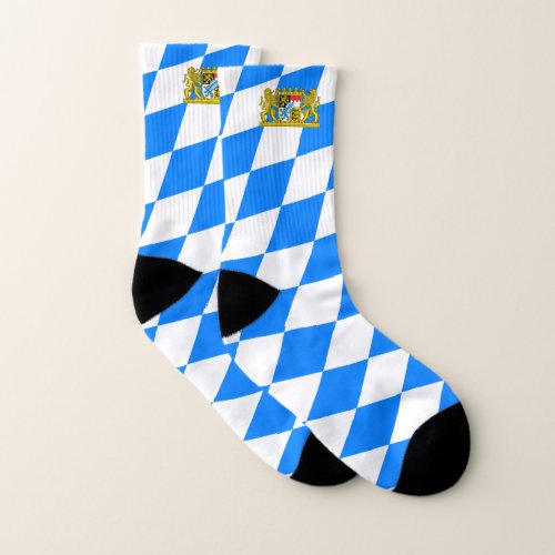 Bavarian flag socks