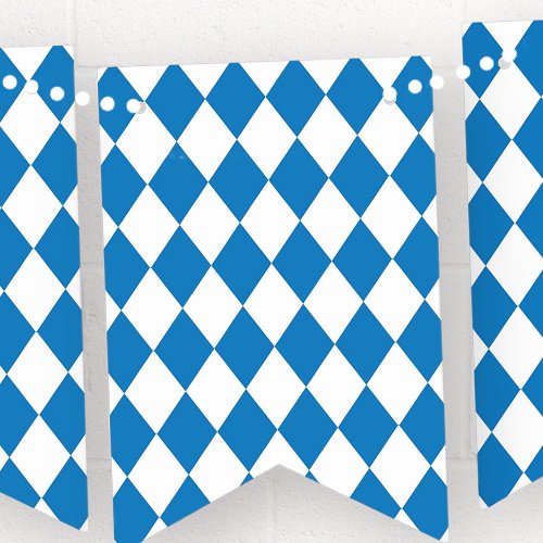 Bavarian Geometric Pattern for Oktoberfest Bunting Flags