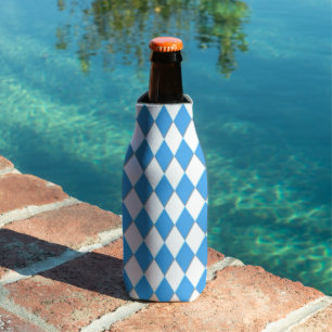 Bavarian Geometric pattern Oktoberfest  Bottle Cooler