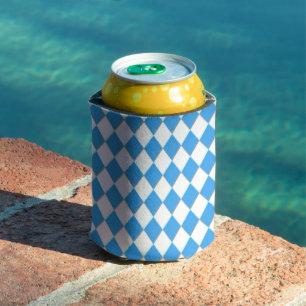 Bavarian Geometric pattern Oktoberfest Can Cooler