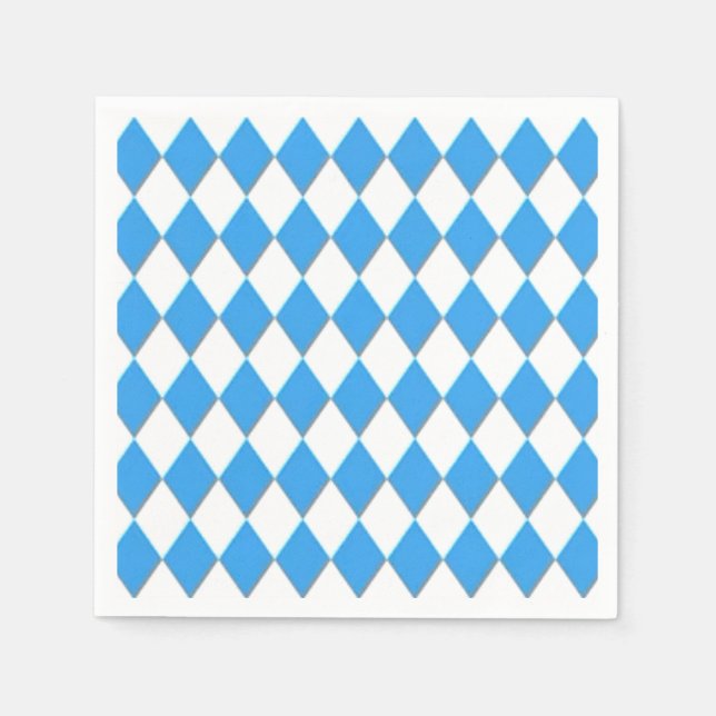 Bavarian Geometric pattern Oktoberfest  Napkins (Front)