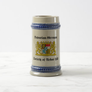 Bavarian-German Society of Arbor Hill Beer Stein