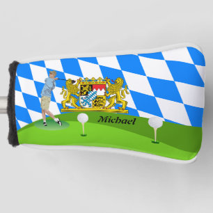 Bavarian golfer golf head cover