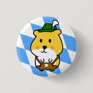 Bavarian Hamster Pinback Button