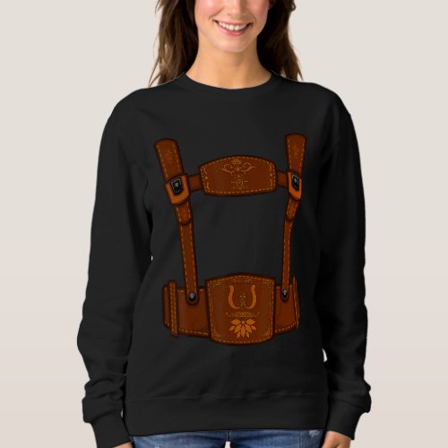 Bavarian Lederhosen Costume For Beerfest Prost Sweatshirt