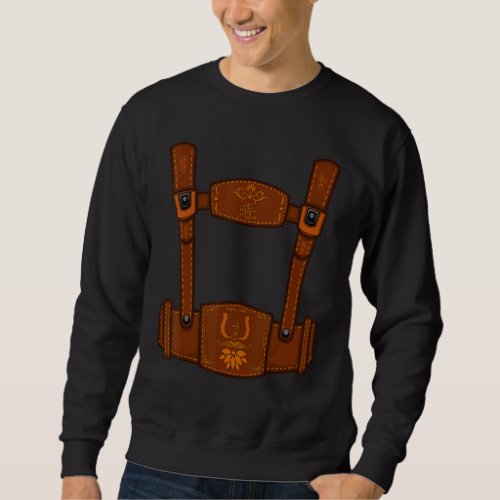 Bavarian Lederhosen Costume For Beerfest Prost Sweatshirt