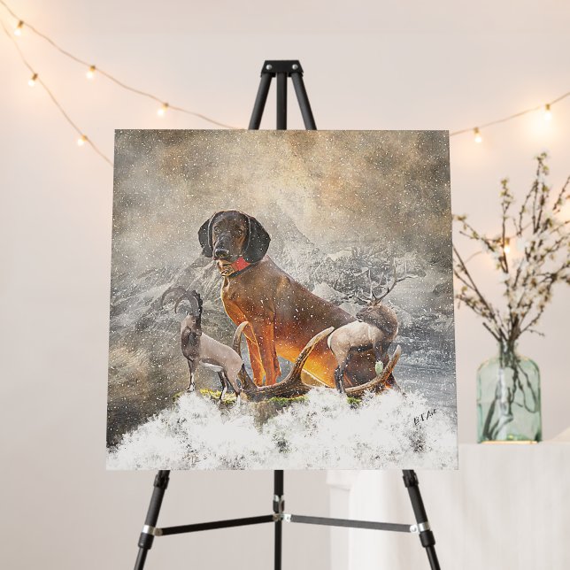 Bavarian Mountain Hound,  Art   Foam Board (In Situ (Stand))