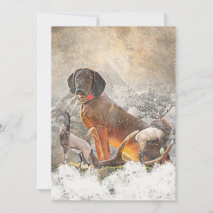 Bavarian Mountain Hound, Art Invitation
