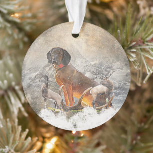 Bavarian Mountain Hound, Art Ornament