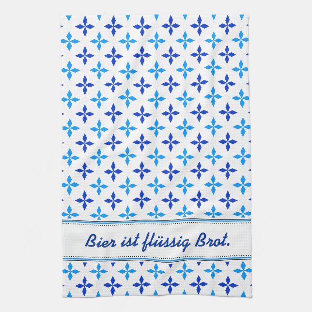 Bavarian patterns towel (Vertical)