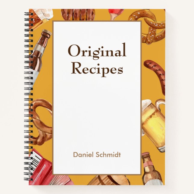 Bavarian Theme Recipe Book (Front)