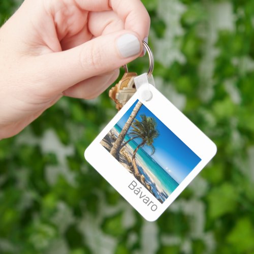 Bavaro Beach Caribbean Dominican Republic Souvenir Keychain