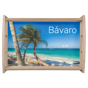 Bavaro Beach Caribbean Dominican Republic Souvenir Serving Tray