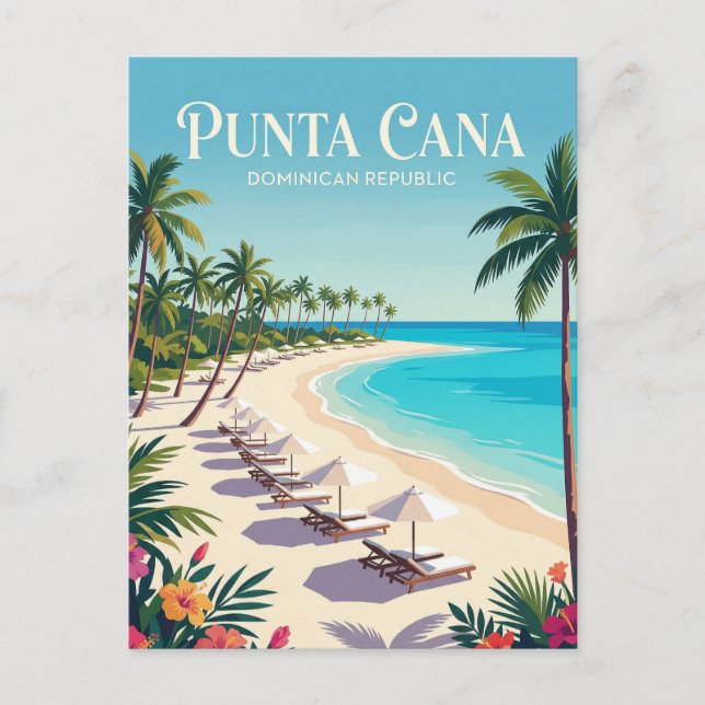 Bavaro Beach Dominican Republic Postcard (Front)