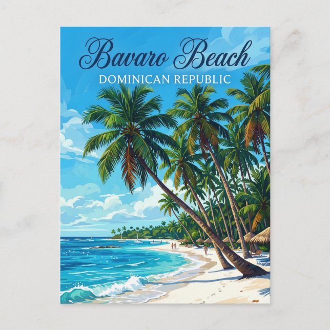 Bavaro Beach Dominican Republic Postcard (Front)