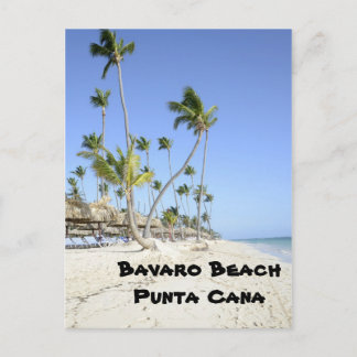 Bavaro Beach on the island of Punta Cana Postcard