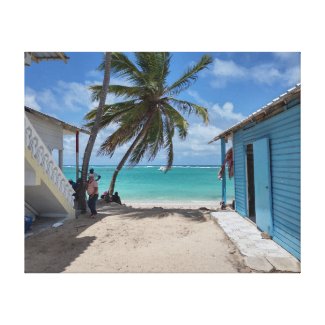 BAVARO BEACH PUNTA CANA #1 ON CANVAS 20 "x 16"