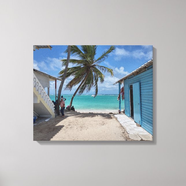 BAVARO BEACH PUNTA CANA #1 ON CANVAS     20 "x 16" Print (Front)