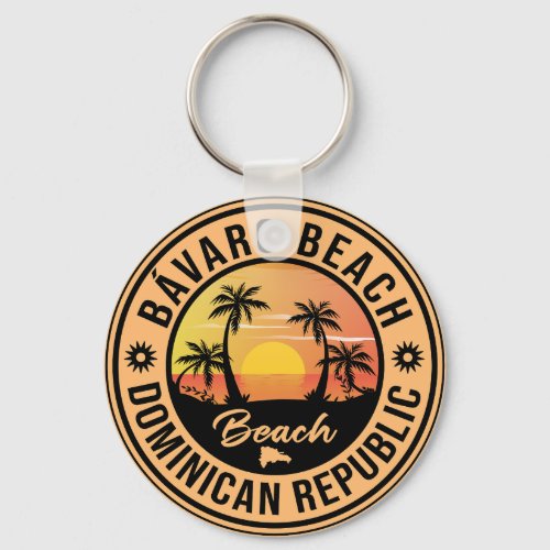 Bvaro Dominican Republic Vintage Souvenirs Keychain