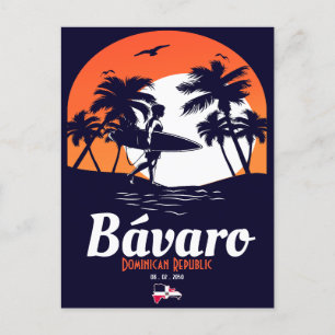 Bávaro Dominican Republic Vintage Souvenirs Postcard