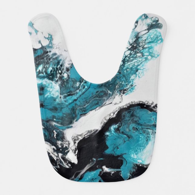 Bavoir Baby abstract artist. Bib (Front)