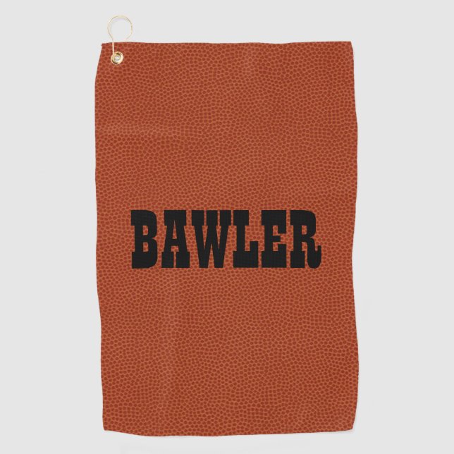 Bawler Baller Golf Towel (Front)