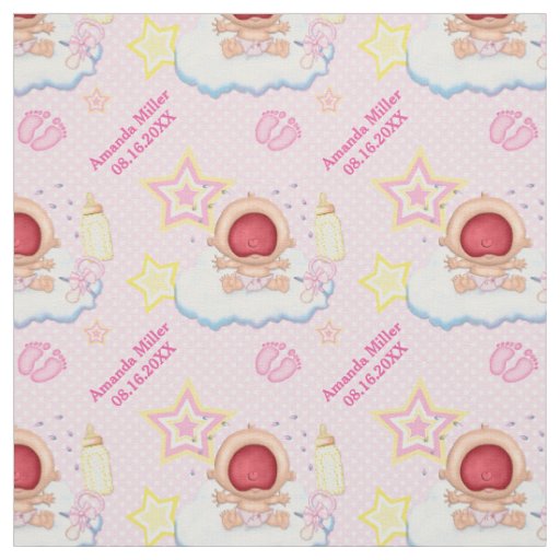 Bawling Baby Girl - Custom Text Fabric
