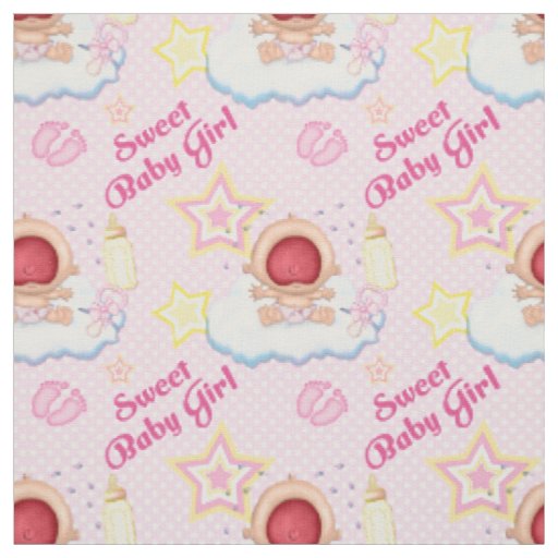 Bawling Baby Girl Fabric