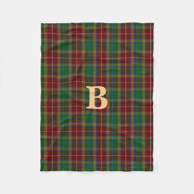 Baxter Modern Tartan Crest Blanket main image 1