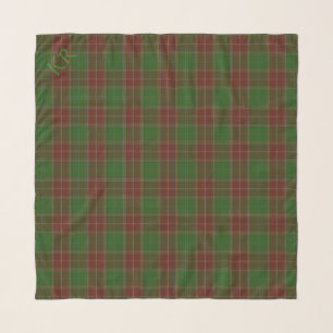 Baxter Clan Tartan with your monogram / initials Scarf