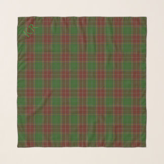 Baxter Clan Tartan with your monogram / initials Scarf