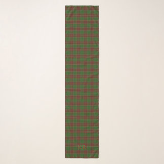 Baxter Clan Tartan with your monogram / initials Scarf