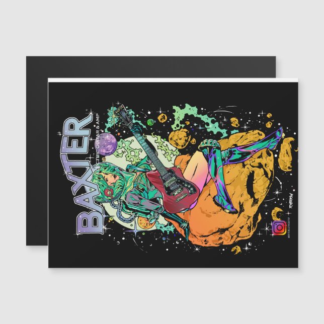 Baxter Cosmonaut Magnetic Card (Front/Back)