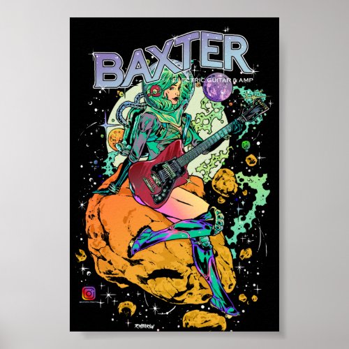 Baxter Cosmonaut Poster