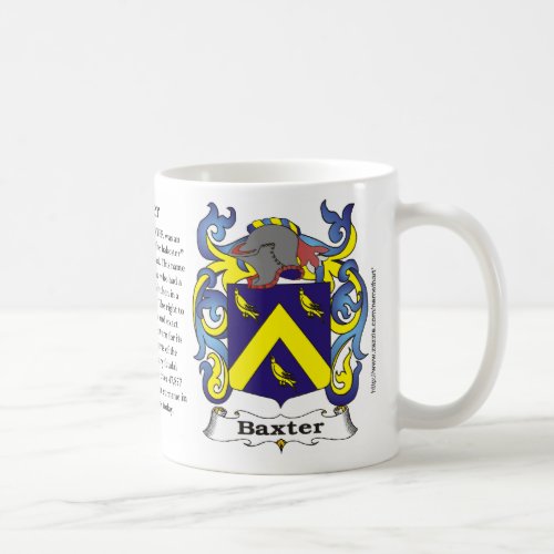 Baxter Family Crest Mug