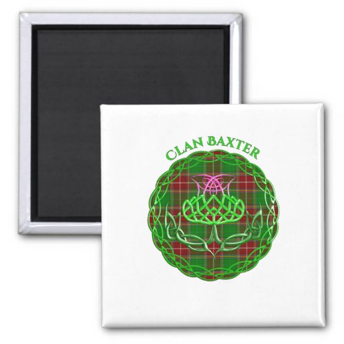 Baxter Scottish Tartan Celtic Thistle Magnet