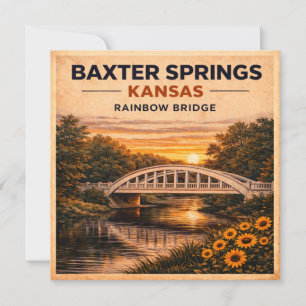 Baxter Springs Rainbow Bridge Stationery Design