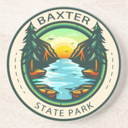 Baxter State Park Maine Badge Coaster