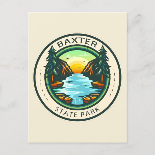 Baxter State Park Maine Badge Postcard