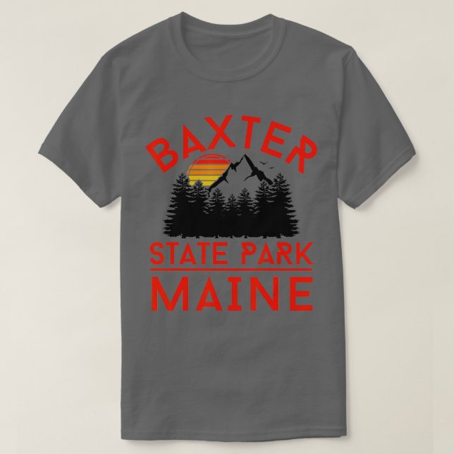 Baxter State Park Maine Mountains Outdoors  T-Shirt (Design Front)