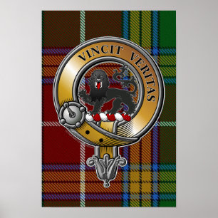 Baxter Tartan & Badge Poster