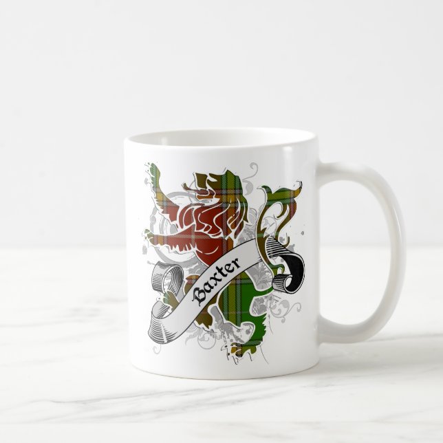Baxter Tartan Lion Coffee Mug (Right)