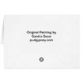 Bay Arabian Horse Running Cards (Back Horizontal)