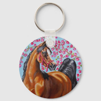 bay Arabian with blossoms Keychain